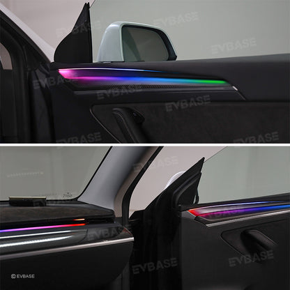 EVBASE Model 3 Y Ambient Light Kits Streamer Tesla Interior LED Lighting Accessories