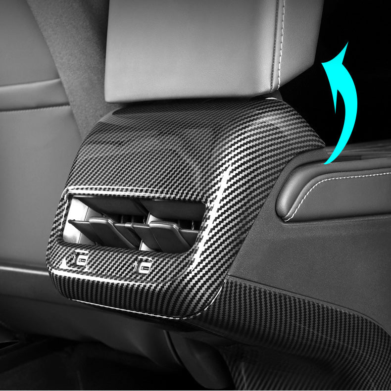 Rear Air Vent Cover For Tesla Model 3 Y Accessories Center Console Armrest  Box Back Conditioner