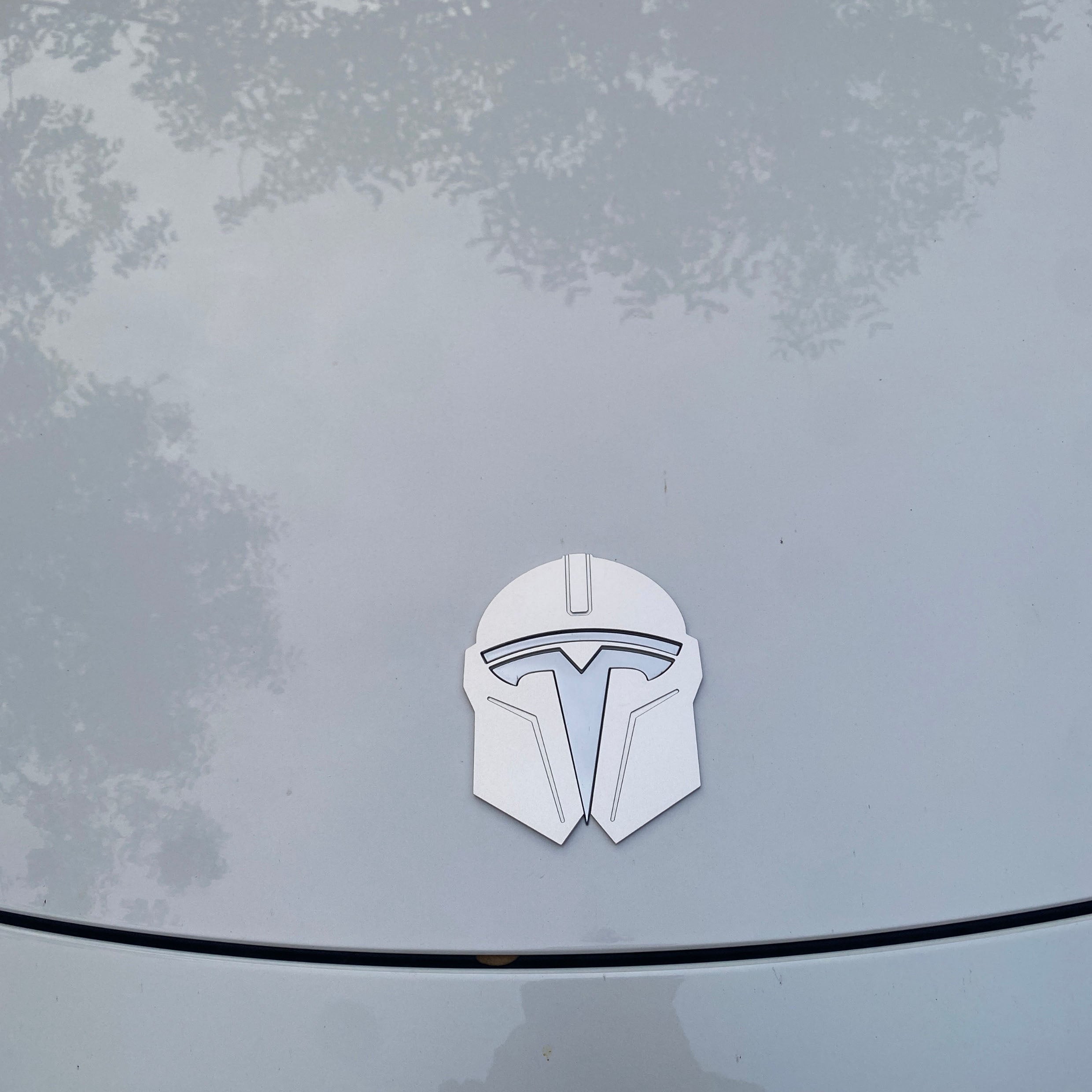 Tesla Logo Mandalorian logo Tesla With Superhero Graphics