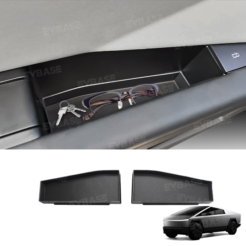 Tesla Cybertruck Door Side Storage Box ABS Door Organizer Tray for Cybertruck Front Door