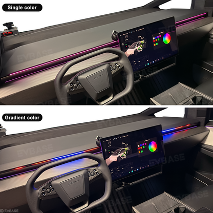 Cybertruck Dashboard Streamer Ambient Light Center Console Light Up Strip Upgrade