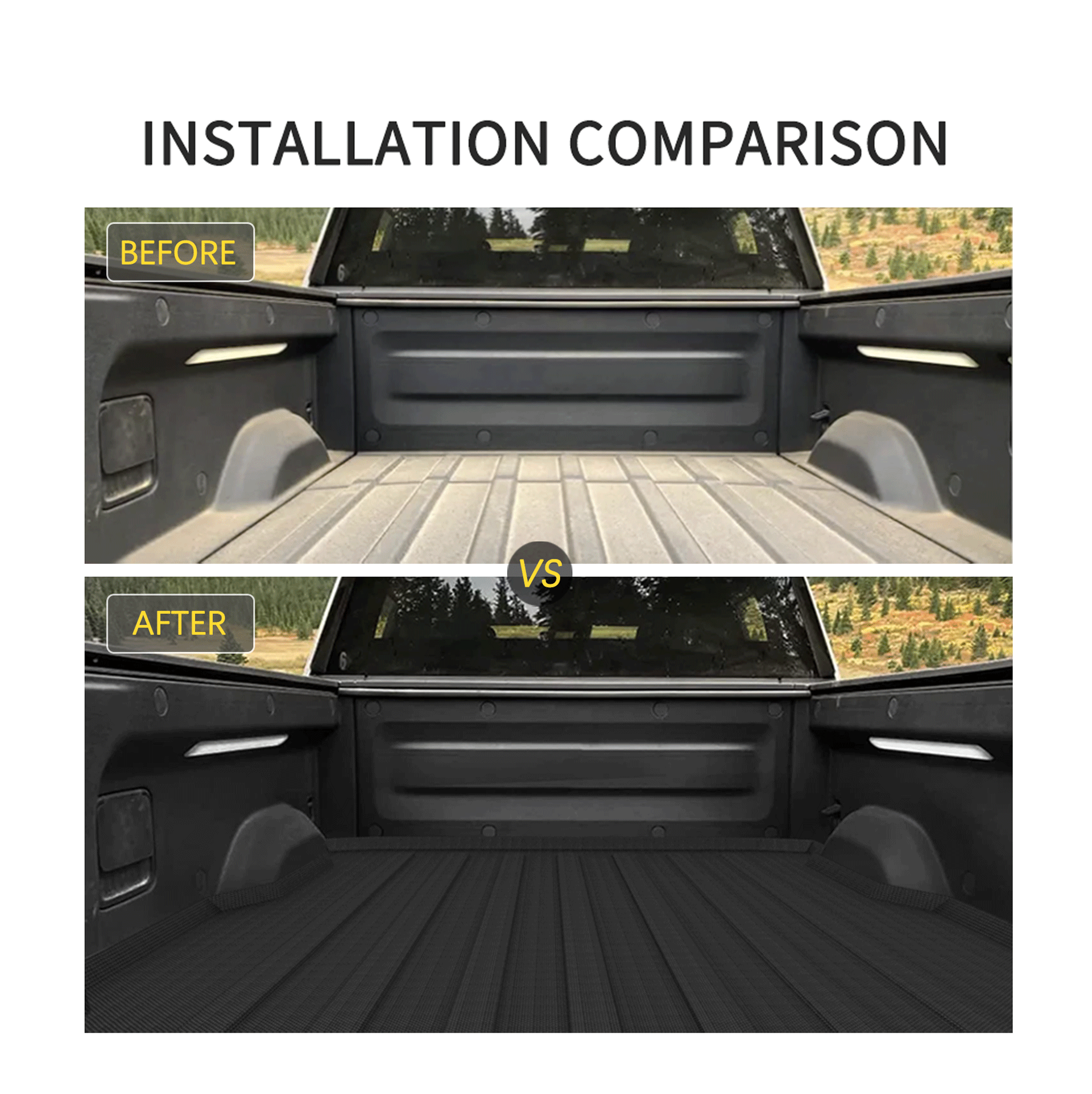 Rivian R1T Upgrade Trunk Bed Mat Liner All Weather R1T Truck Rugged Bed Liner