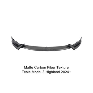 EVBASE Tesla Model Y Front Bumper Lip Fascia Front Lip Spoiler ABS Sport Body Kit Front Apron