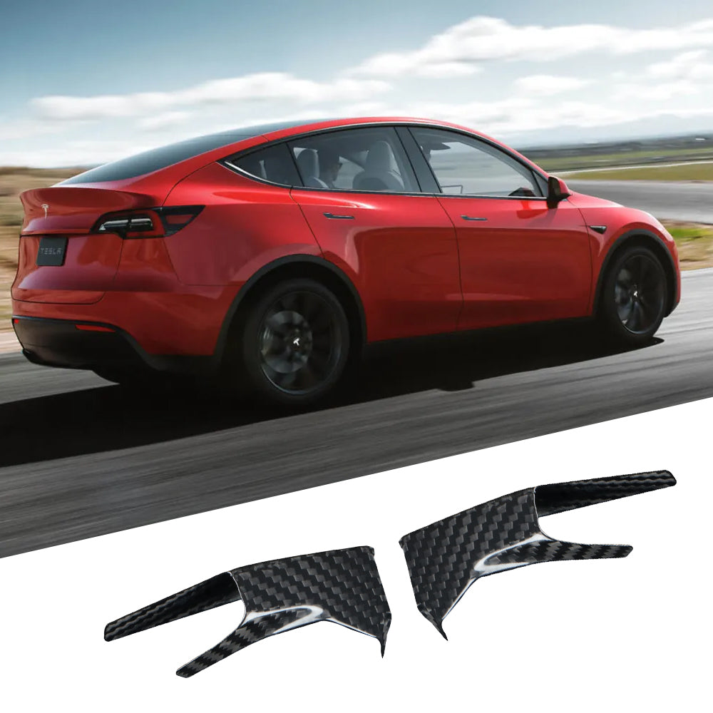 Tesla Model Y 3 Carbon Fiber Interior Accessories Dashboard Side Cover