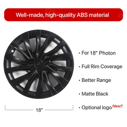 Tesla Model 3 Highland Wheel Covers 18 Inch Hub Caps Sport Wheel Caps 4PCS Nova Style For Photon Wheels