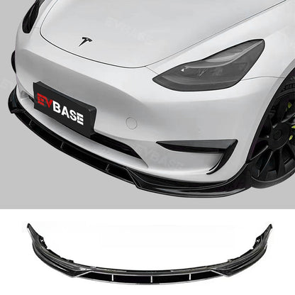 Tesla Model Y 3 Front Bumper Lip Spoiler Sporty F Style Splitter ABS Body Kit Protection Trim