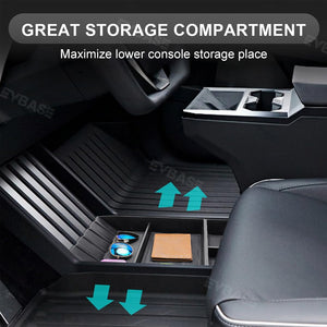 Tesla Cybertruck Armrest Organizer ABS Center Console Storage Box Tray