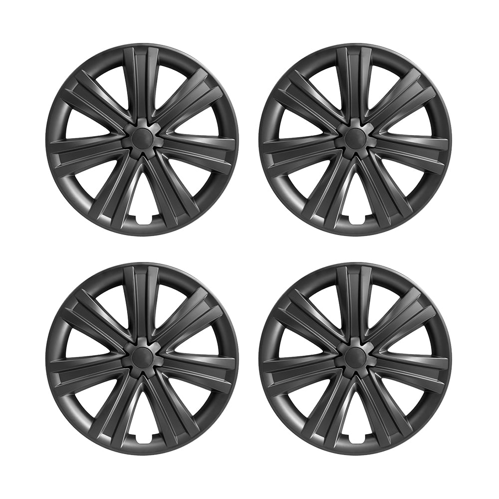 Tesla Model Y S Hub Cap Wheel Rim Cover Protector 19 Inch Matte Replacement Wheel Cover Hubcap Kit 4PCS