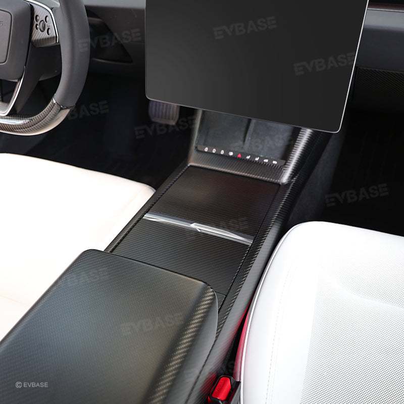 Tesla Model 3 Highland Real Carbon Fiber Upgrade Kit Full Interior Protection Cover Trim Overlay