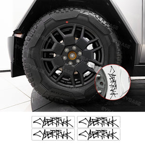 Tesla Cybertruck Brake Caliper Decal Custom Sticker Vinyl Decals Set of 4