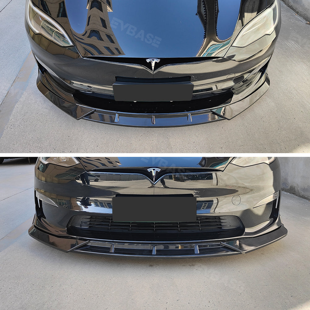 Tesla Model S Front Bumper Lip ABS Splitter Performance Spoiler Racing Style