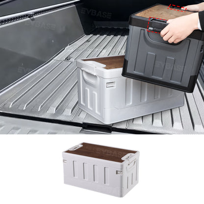 EVBASE Trunk Storage Box Camping Folding Vault Cargo Bins for Tesla Cybertruck