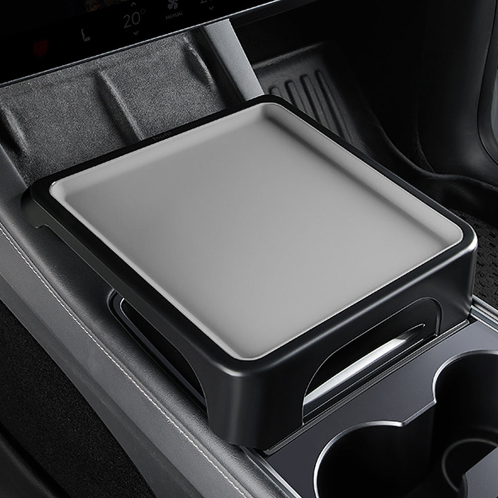 Under Seat Storage Tray Organizer Box For Tesla Model Y 2016 -2022 Felt  Texture