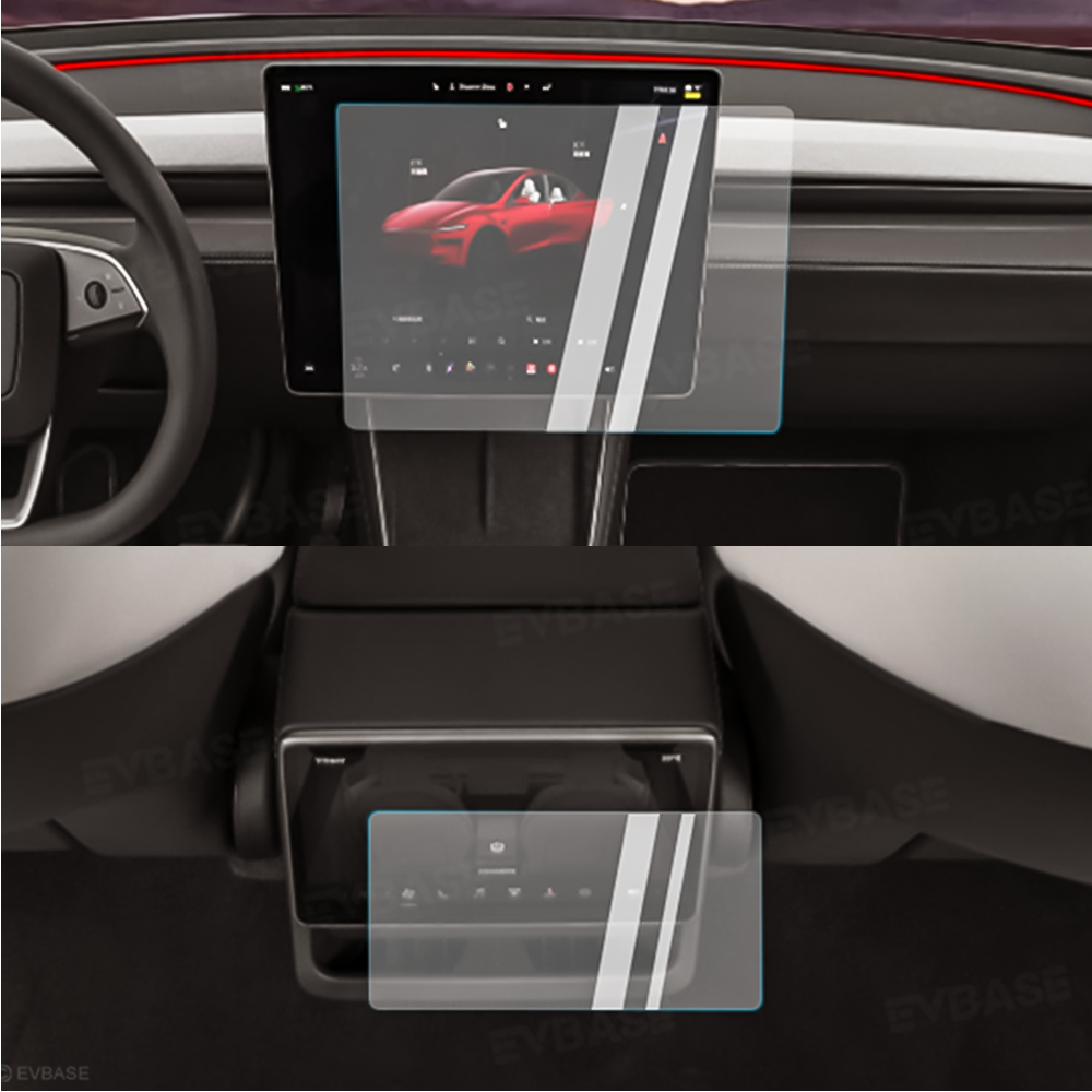 Model Y Juniper Screen Protector High Definition Clear Shields For Tesla Front Screen & Rear Display