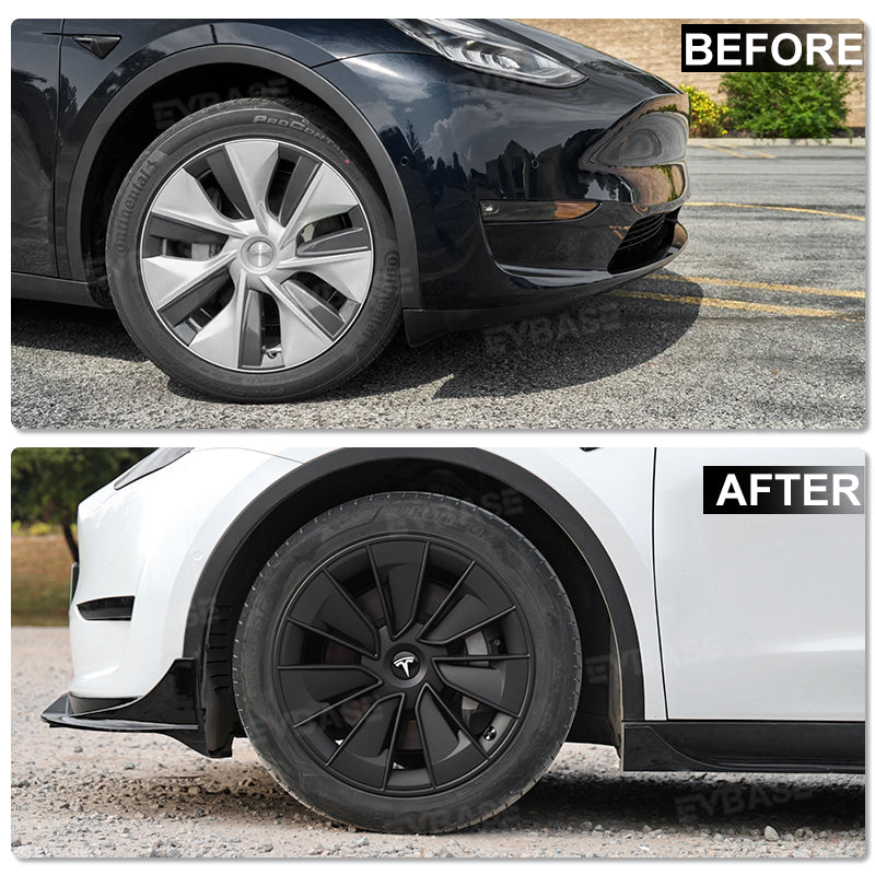 Tesla Model Y 19" Gemini Wheel Covers Hubcaps Inspired By Model 3 Performance Wheel Caps Rim Protector 4PCS