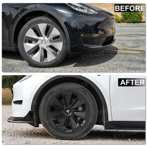 New Tesla Model Y 19" Gemini Wheel Covers Hubcaps Inspired By Model 3 Performance Wheel Caps Rim Protector 4PCS