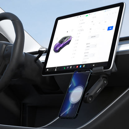 Tesla Model 3 Y 2-in-1 Gravity Lock Phone Mount Under Screen Tesla Accessories