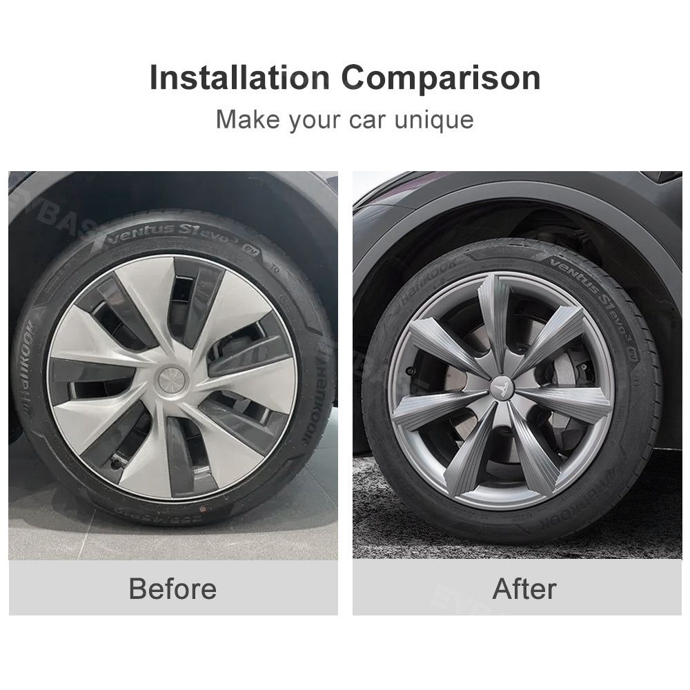 50%OFF - Tesla Model Y Wheel Covers 19Inch Blade Style Hubcaps ABS Wheel Rim Cover Replacement