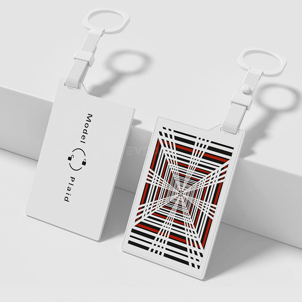 Cybertruck Style Key Card holder for Model 3/Y/X/S Inspired by Cybertruck Plaid Style