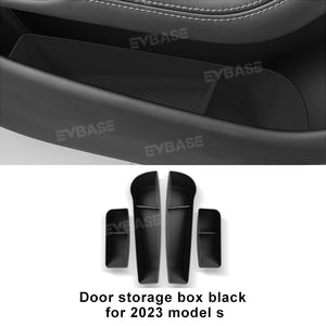 Tesla Model 3 Y X S Door Storage Box TPE Organizer Tray Waterproof Door Side Protector