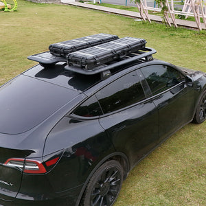 Tesla Model 3 Y Flat Roof Rack Cargo Carrier Rooftop Platform Roof Rack System