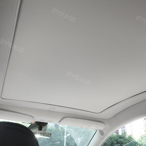 EVBASE Tesla Model Y Electric Shades Automatic Retractable Sunshade Glass Roof Sun Visor UV Resistant Skylight