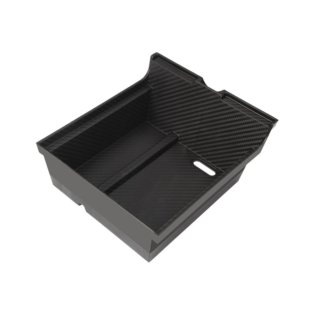 Center Console Tesla Organizer Carbon Fiber Armrest Storage Box Cup Holder Tesla Model 3 Y Accessories