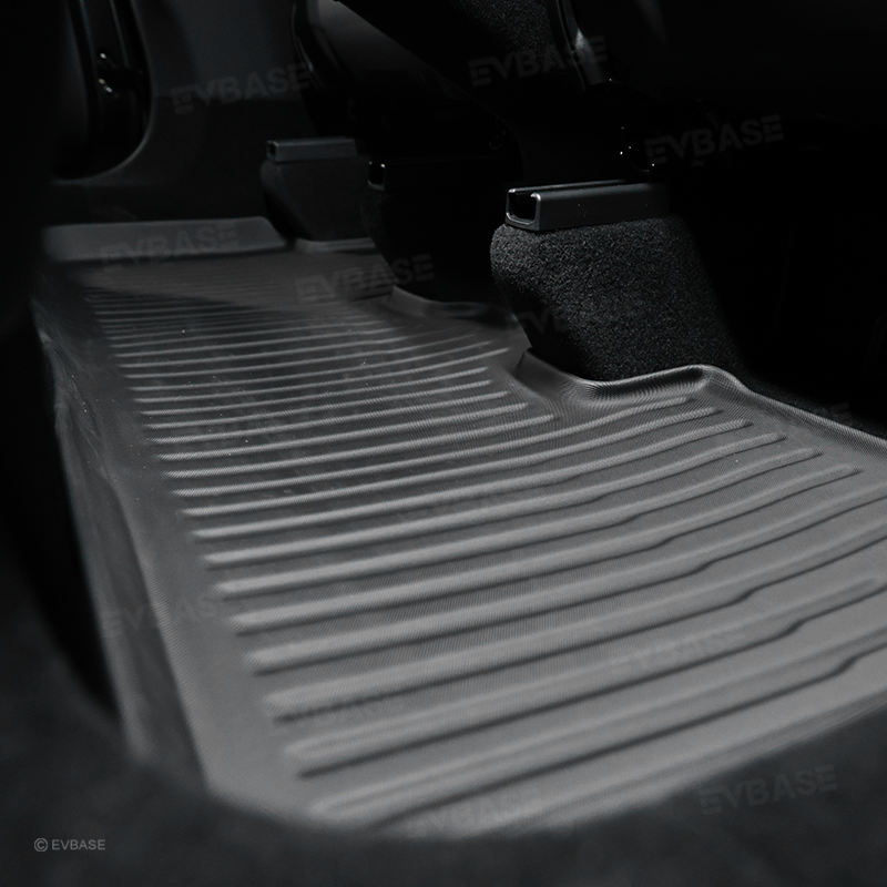 Tesla Model Y Juniper Floor Mat TPE Anti-Slip Trunk Mat Cargo Liner Back Seat Cover All Weather Protection