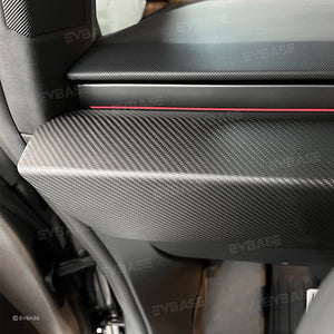 EVBASE Tesla Cybertruck Dashboard Cover Real Carbon Fiber Trim Panel Protection