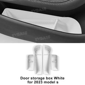 Tesla Model 3 Y X S Door Storage Box TPE Organizer Tray Waterproof Door Side Protector