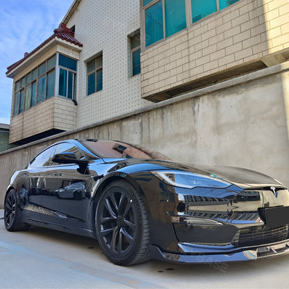 Tesla Model S Front Bumper Lip ABS Splitter Performance Spoiler Racing Style