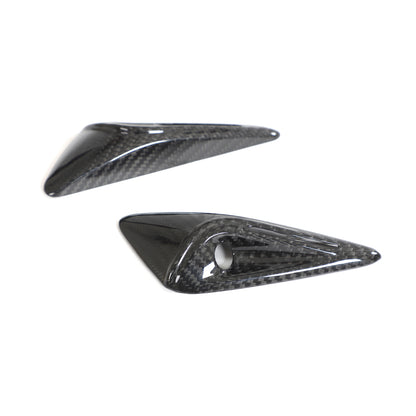 Tesla Model X Real Carbon Fiber Side Camera Covers Turn Signal Full-Cover Exterior EVBASE