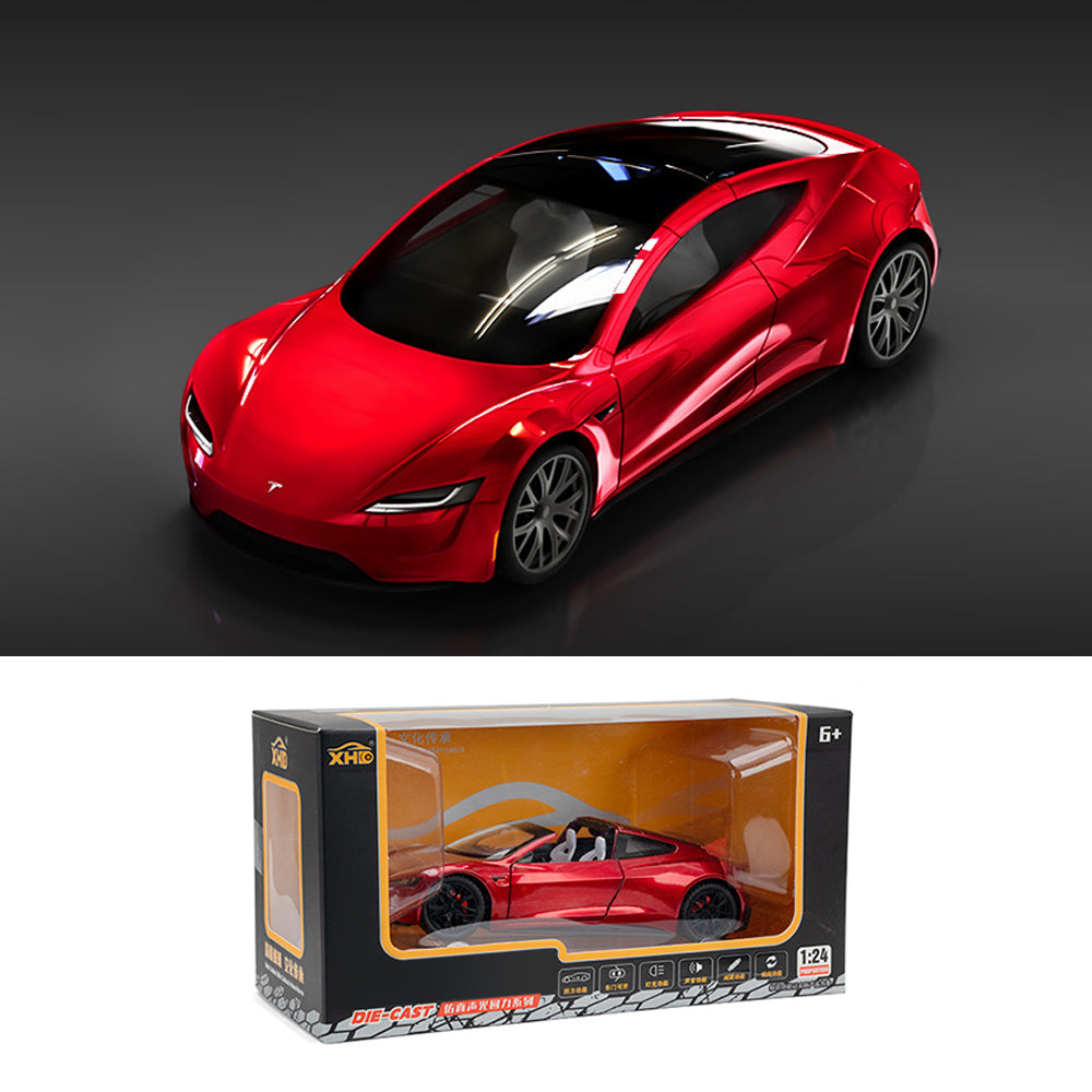 Tesla Roadster Alloy Convertible Model Diecast Toy Vehicles Tesla