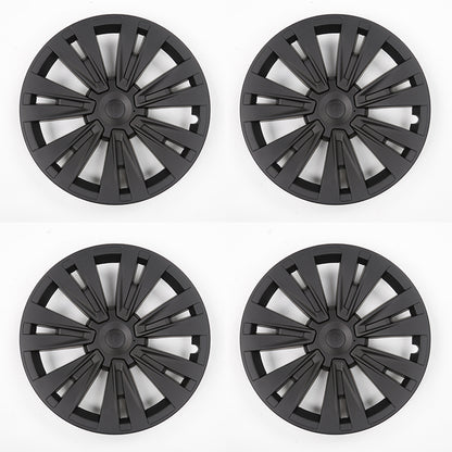 EVBASE Tesla Model Y Turbine Wheel Covers 19 inch Sport Model X Version Wheel Cap 4PCS Matte