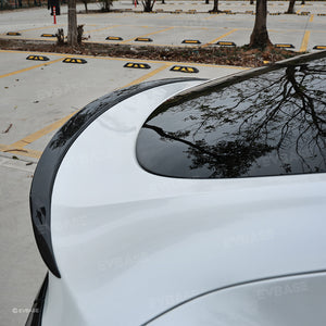 Tesla Model Y Spoiler Wing Dry Real Carbon Fiber OEM Style Inspired By Model 3 Performance Rear Splitter