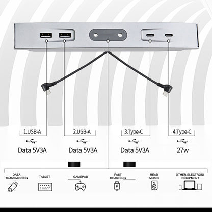 Tesla Model 3 Y USB Hub Charger Multi Port 100% Fit Center Console Adapter