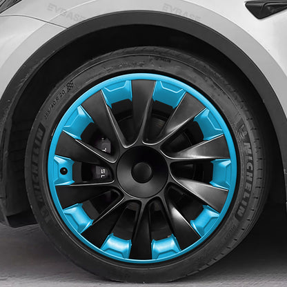 Tesla Model Y Wheel Rim Protector 20 Inch All-In-One Rimcase Mecha Style (Set of 4)