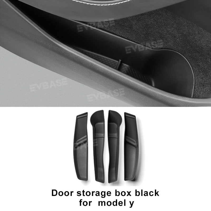 Tesla Model 3 Y X S Door Storage Box TPE Organizer Tray Waterproof Door Side Protector