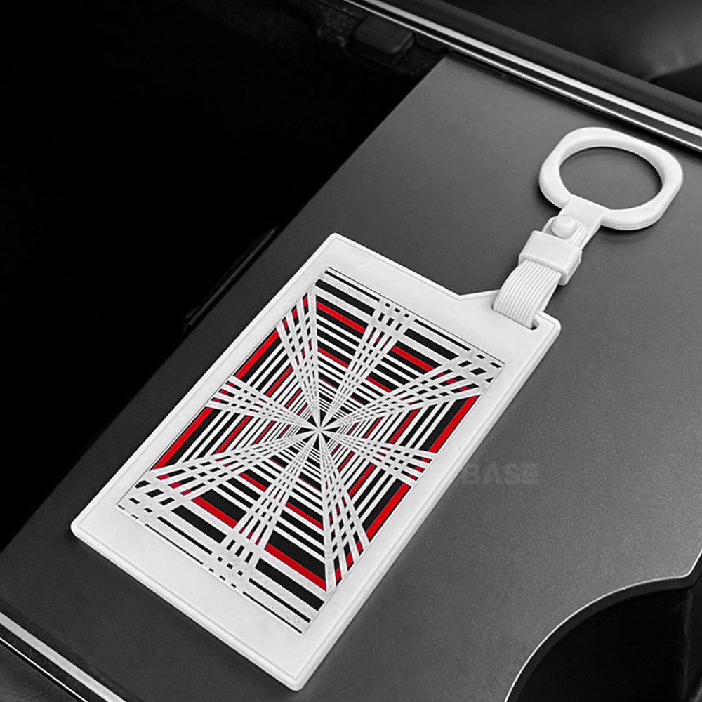 Cybertruck Style Key Card holder for Model 3/Y/X/S Inspired by Cybertruck Plaid Style