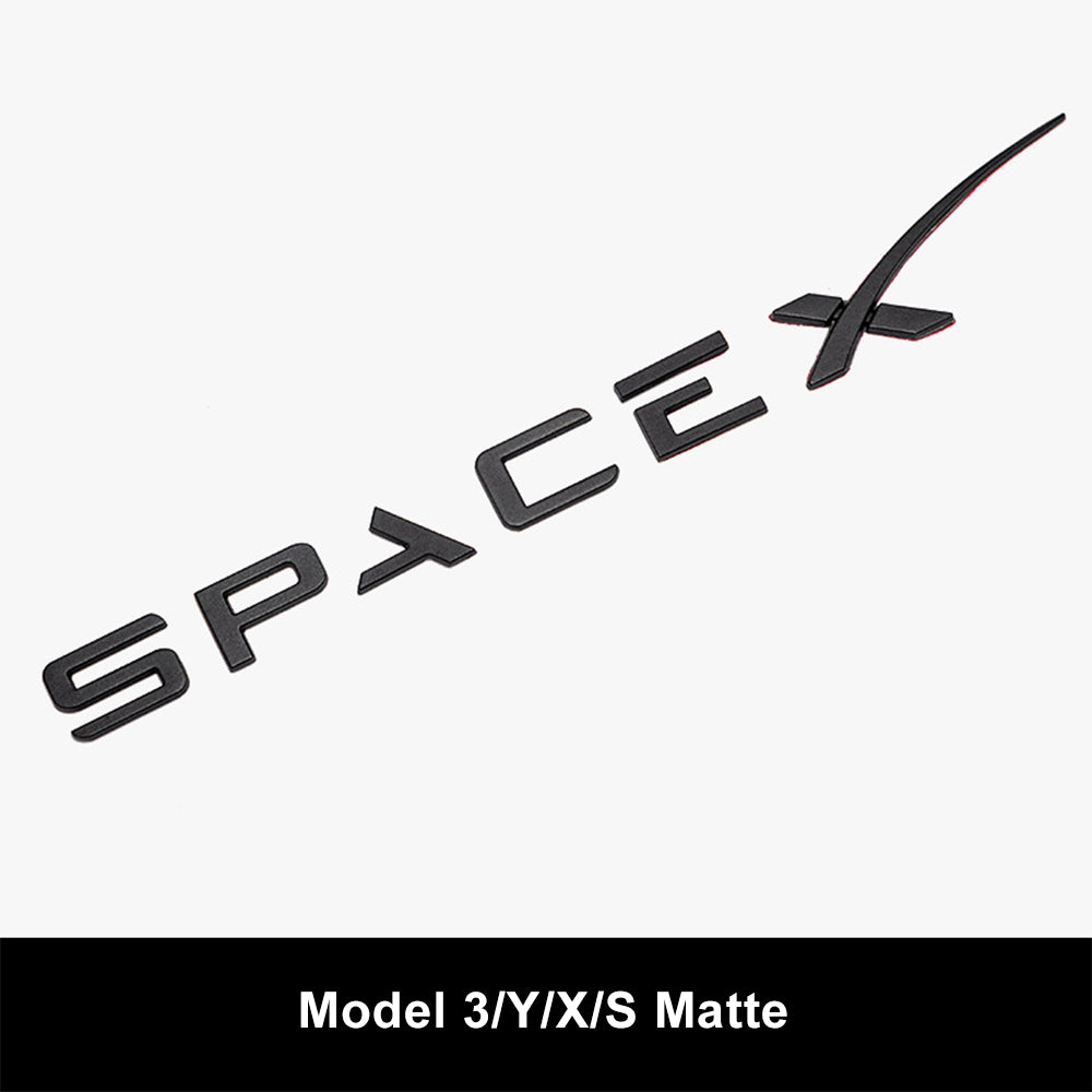 SPACEX Decals 3D Metal Tesla Emblem Sticker Tesla LOGO Cover for Model 3 Y X S Accessories