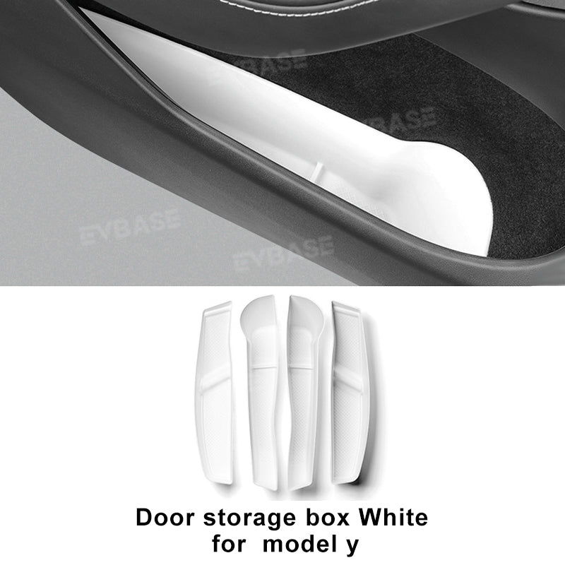 Tesla Model 3 Y X S Door Storage Box TPE Organizer Tray Waterproof Door Side Protector