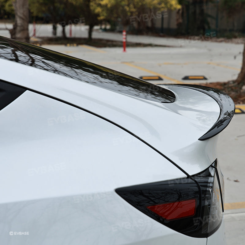 Tesla Model Y Spoiler Wing Dry Real Carbon Fiber OEM Style Inspired By Model 3 Performance Rear Splitter