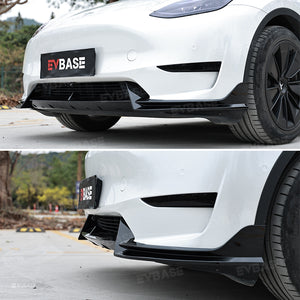 Tesla Model Y Rear Bumper Lip Wing Diffuser Replacement Splitter Spoiler ABS Body Kit Black Warrior Style