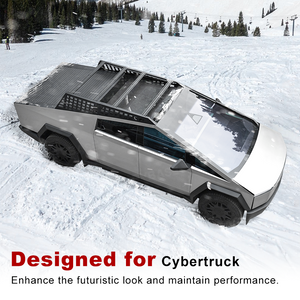 Tesla Cybertruck Roof Platform Cargo Rack System With Molle Panel Cybertruck Exterior Accessories EVBASE