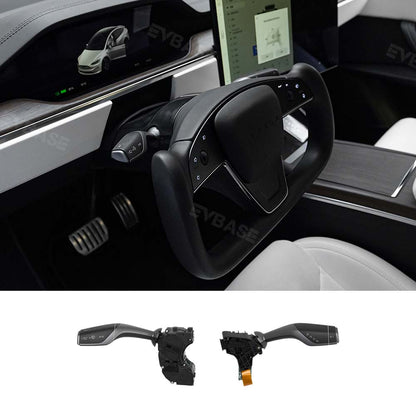 EVBASE Tesla Model S X Gear Shift Switch Stalk Control Turn Signal Lever Upgrade Kit