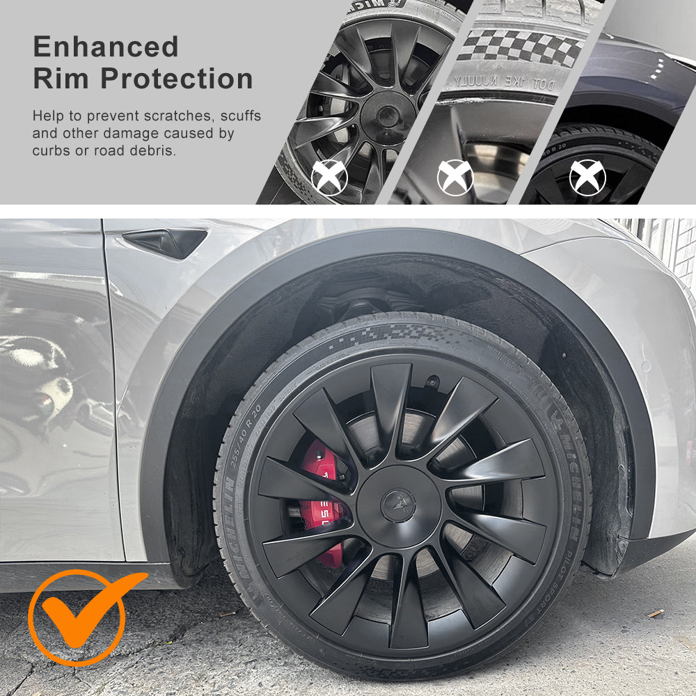 EVBASE Tesla Model Y RimCase Wheel Protector for 20-inch Wheels Tesla Exterior Accessories Kit