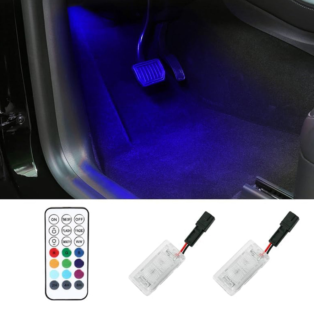 EVBASE Tesla Model 3 Y Front Footwell LED Lighting Ambient Lights Tesla Interior Accessories