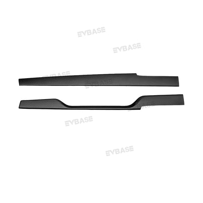 Model X S Dashboard Front Door Trim Cover Real Carbon Fiber Center Console Panel Tesla Interior