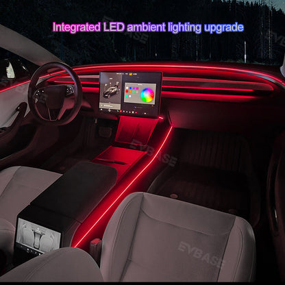 Tesla Model 3 Highland Ambient Lighting Kits Center Console Dashboard RGB LED Strip