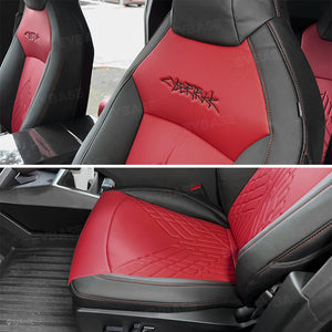 Tesla Cybertruck Custom Seat Covers NAPPA Leather Seat Protector All Set Gen 3.0 With Musk's Rocket Spirit